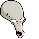 American Dad Roger & Donut hand cursor