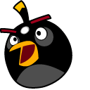 Angry Birds Bomb Animated arrow cursor