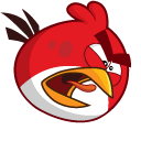 Angry Birds Red & Slingshot hand cursor