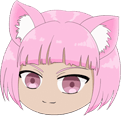 Anime Girl with Cat Ears Animated hand cursor