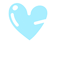 Arrow in the Blue & Pink Hearts Animated arrow cursor