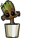 Baby Groot arrow cursor