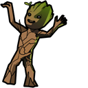 Baby Groot hand cursor