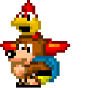 Banjo & Kazooie Pixel Animated hand cursor