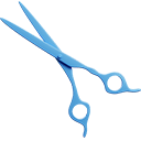 Barber Pole & Scissors 3D arrow cursor