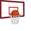 Basketball Hoop & Ball Animated arrow cursor