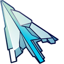 Blue Crystal arrow cursor