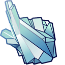 Blue Crystal hand cursor