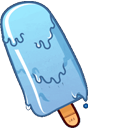 Blue Ice Pop & Milk Cocktail Animated arrow cursor