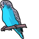 Blue Parakeet arrow cursor