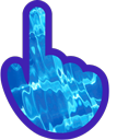 Blue Pool Animated hand cursor