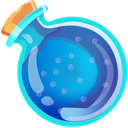 Blue Potion Flasks hand cursor