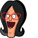 Bob’s Burgers Linda Belcher & Wine hand cursor