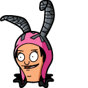 Bob’s Burgers Louise Belcher & Scissors Animated hand cursor