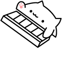 Bongo Cat Animated hand cursor