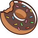 Brown Donut Animated arrow cursor