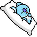 BTS BT21 Koya Sleeping Animated arrow cursor