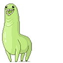 Bunchie The Green Llama Meme Animated arrow cursor