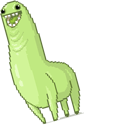 Bunchie The Green Llama Meme Animated hand cursor