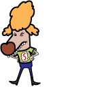 CatDog Shriek Dubois & Glasses hand cursor