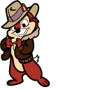 Chip ‘n Dale Chip & Magnifier hand cursor