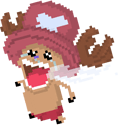 Chopper Crying Pixel Meme Animated hand cursor