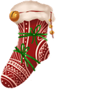 Christmas Candy Cane & Sock hand cursor