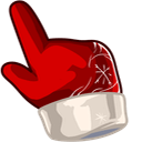 Christmas hand cursor