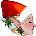 Christmas Elf & Hat hand cursor