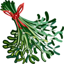 Christmas Holly & Mistletoe hand cursor