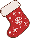 Christmas Jingle Bells & Stocking Animated hand cursor