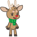 Christmas Reindeer Animated hand cursor