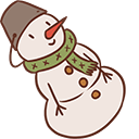 Christmas Reindeer & Snowman Animated hand cursor