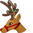 Christmas Rudolph Reindeer hand cursor