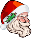 Christmas Santa Claus & Hat hand cursor