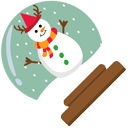 Christmas Snow Globe hand cursor