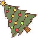 Christmas Tree & Bulb Animated arrow cursor