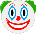 Clown Face Emoji Animated hand cursor