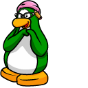 Club Penguin Aunt Arctic & Pencil Animated hand cursor