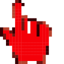 Coca-Cola Color Pixel Animated hand cursor