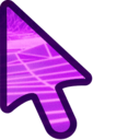 Colorful Synthwave Animated arrow cursor