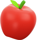 Corn & Red Apple 3D hand cursor