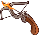 Crossbow & Fire Arrow Animated hand cursor