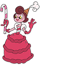 Cuphead Baroness Von Bon Bon Animated arrow cursor