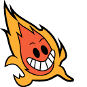 Cuphead Grim Matchstick & Fireball arrow cursor