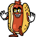 Cuphead Hot Dog Animated hand cursor