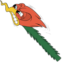 Cuphead Woodpecker Animated hand cursor