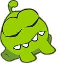 Cut the Rope Om Nom Animated hand cursor