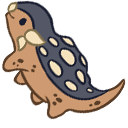 Cute Baby Ankylosaurus Animated arrow cursor