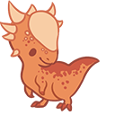 Cute Baby Stygimoloch Animated arrow cursor